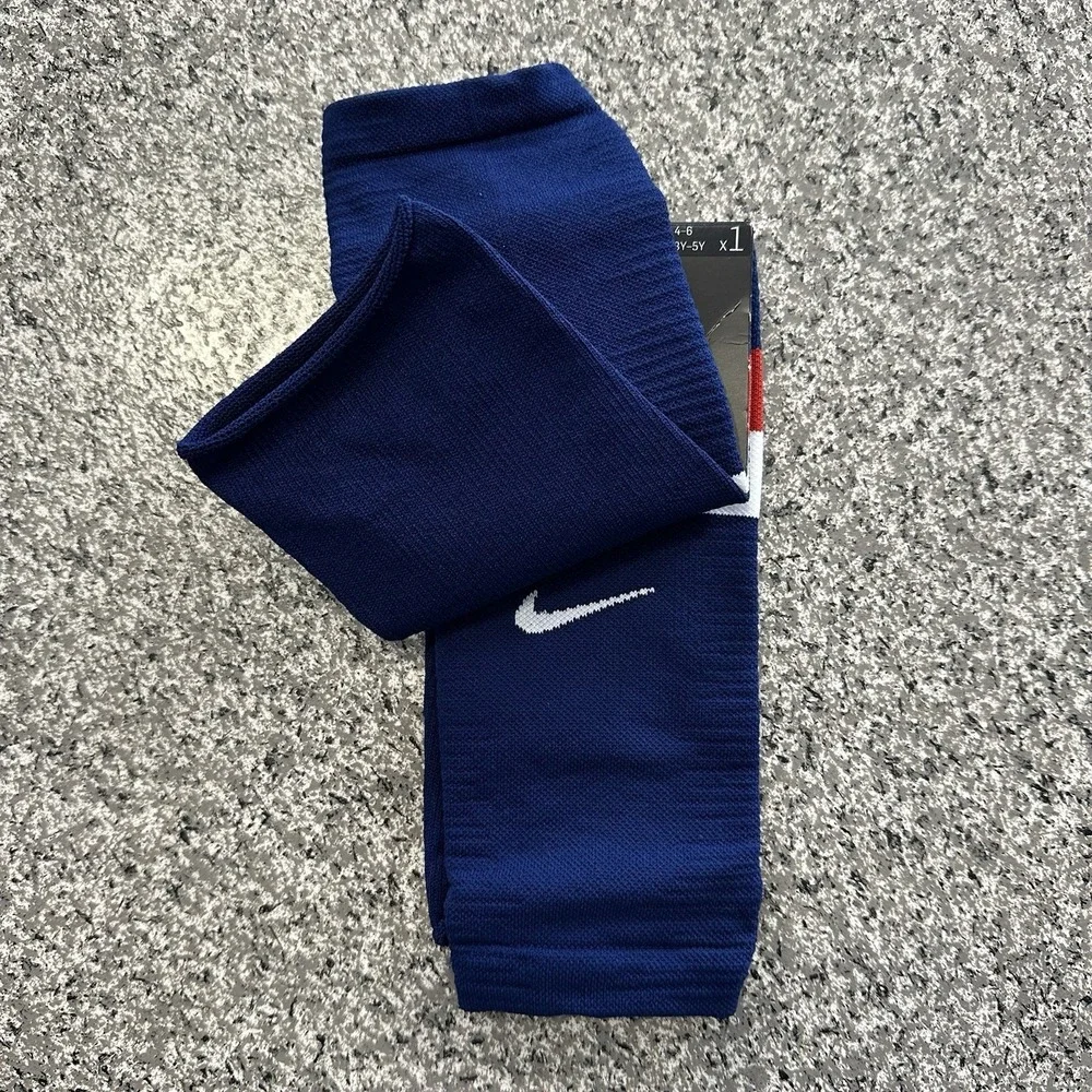 Nike Soccer Leg Sleeves Rare Team USA Womens 4-6 Youth 3Y-5Y Shin Calf Sleeve